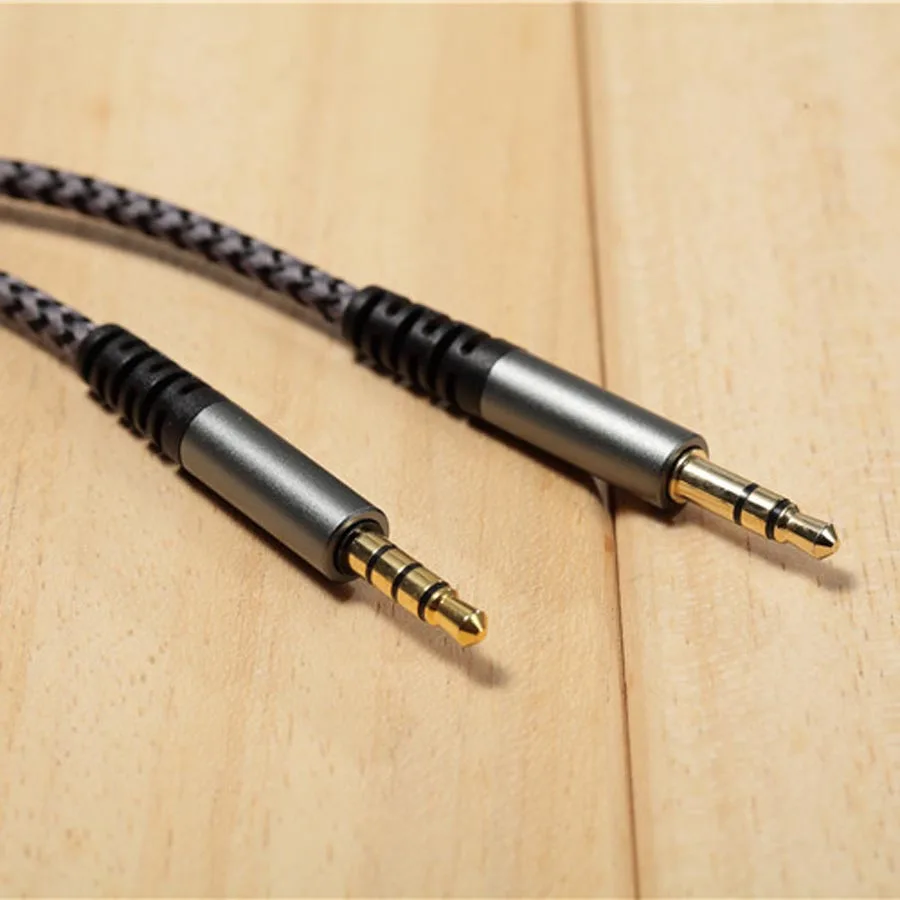 Cable de Audio auxiliar de alta calidad, conector jack 3,5 macho a macho, estéreo, para V-MODA, Crossfade, M-100, LP, LP2, M-80, auriculares con micrófono
