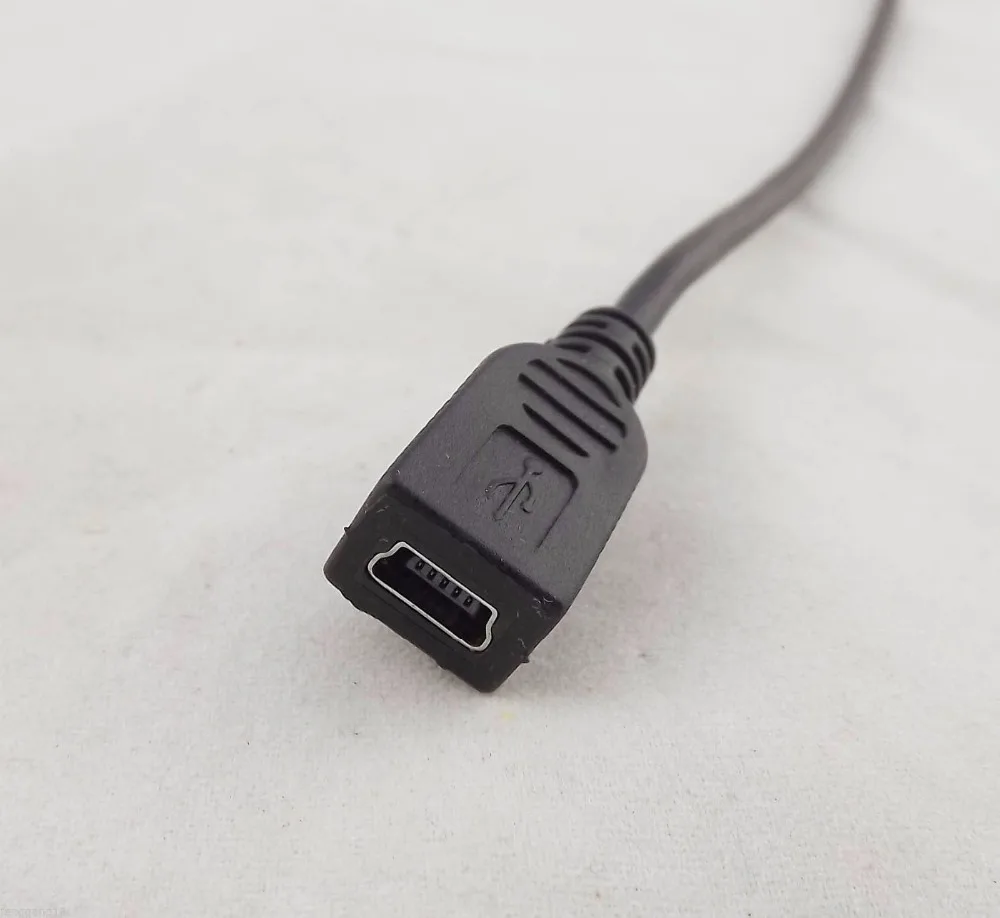 1 sztuk Mini USB B 5 Pin wtyk męski na żeński przedłużacz adapter danych kabel przewodzący przewód 25 cm