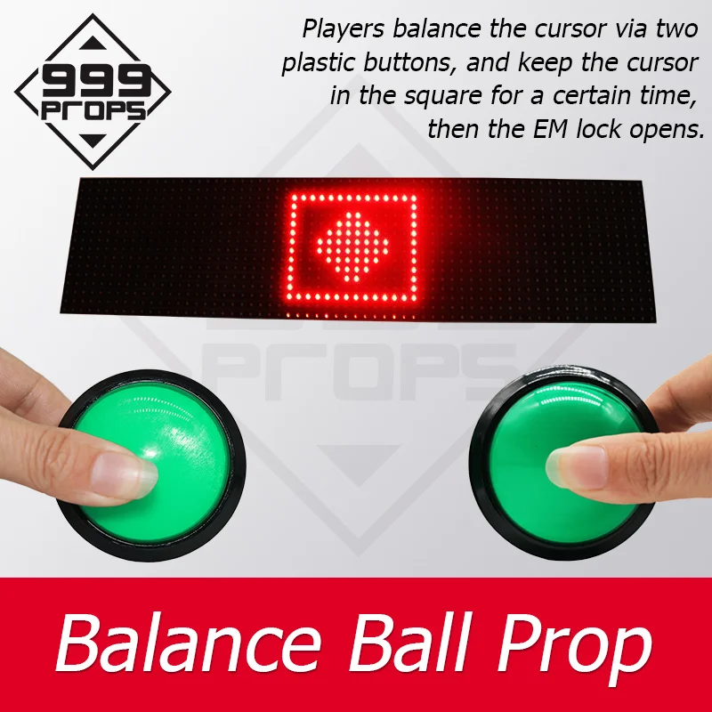 999props Balance ball prop live room escape props press buttons to control cursor in the square for certain time Chamber game