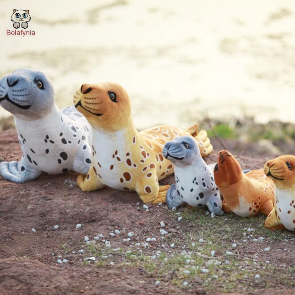 

Children Plush Toy Simulation Cute Seal Baby Kids Stuffed Christmas Birthday Gift Sea Animal