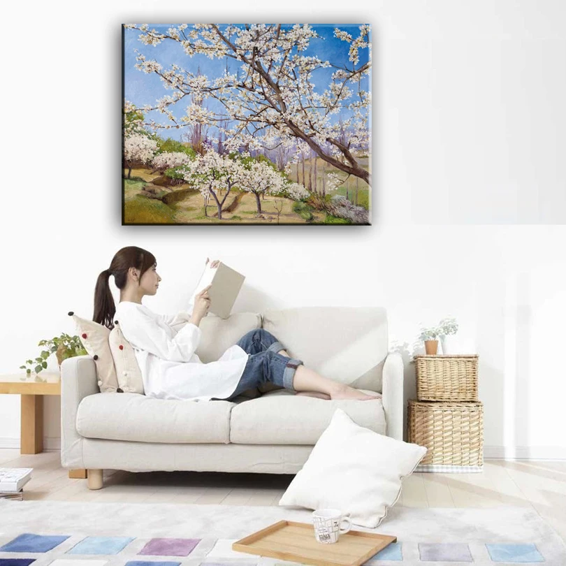 oil painting Excellent custom-made  handmade Modern Paintings Home living room Decor Wall oil paintings Art Spain16122801