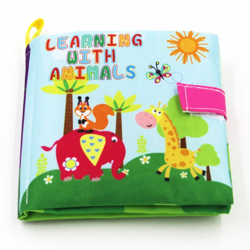 New 0-36 Months Baby Toys Soft Cloth Books Rustle Sound Infant Educational Stroller Rattle Toy Newborn Crib Bed Baby Toys