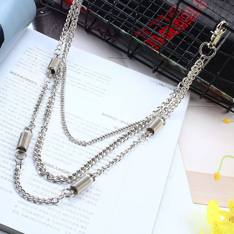 Long Biker Jean Key Wallet Chains Rock Punk Hip-pop Hipster Metal Keychain Pants Chain Fashion Men Jewelry Gift J221