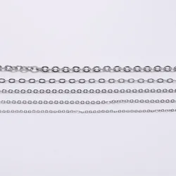 5M/Lot 1.2 1.5 2.0 2.4 3.0mm Stainless steel Bulk Fine Necklace Chain DIY Jewelry Making Supplies Chains Findings Accessories