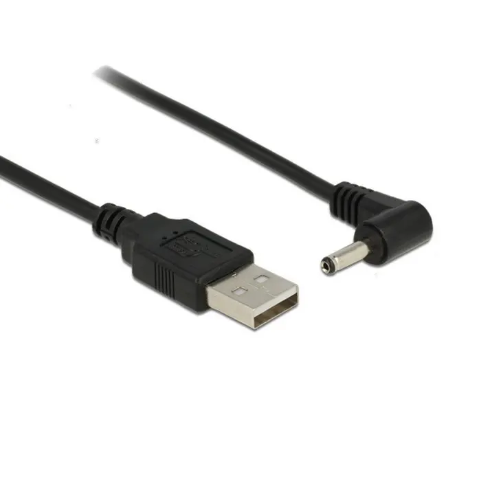 Zihan – câble USB 2.0 mâle vers droit, 80cm, 90 degrés, 3.5/1.35mm cc, prise d'alimentation 5v