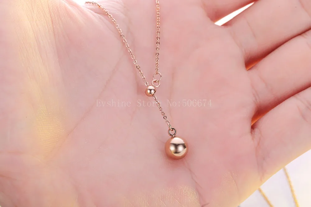 2018 Fashion Jewelry Choker double ball  Necklaces Bijoux Femme Stainless Steel  For Women Birthday Gift