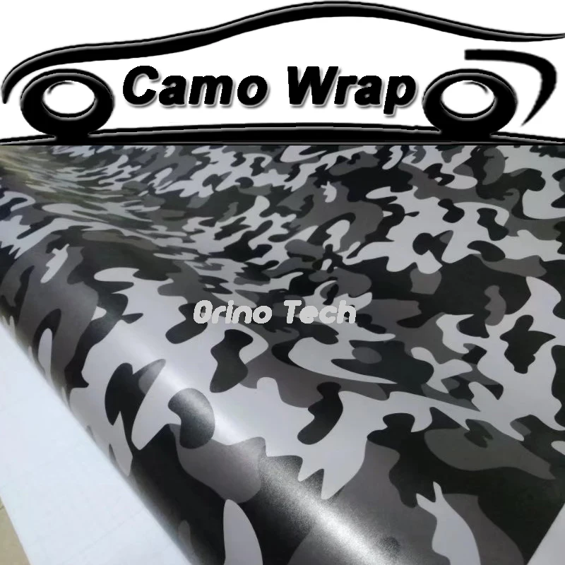 

Black Grey Film Vinyl Camouflage Wrap Adhesive Car Sticker ORINO Wrapping Motorcycle Car Vehicle Decal Foil Air Bubble Free