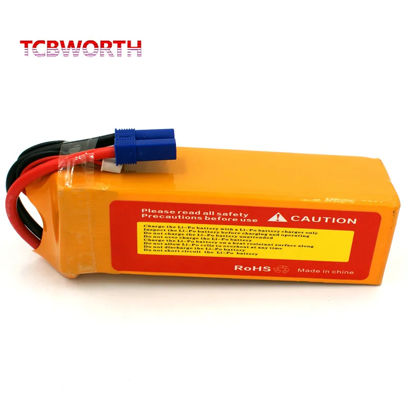 Tcbvale-bateria de controle remoto rc lipo, bateria de 22.2v, 6s, 3800mah, 30c, 40c, 60c para avião rc, drone, barco, brinquedos