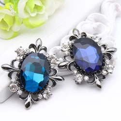 Sunspicems Fashion Morocco Women Flower Brooch Pigeon Egg Crystal Kaftan Jewelry Lapel Hijab Scarf Corsage Pins Brooch Kids Gift