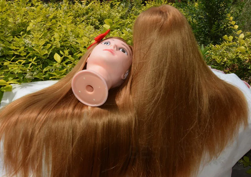 Free Shipping!! Hot Sale Hairdresser Head Mannequin Head Model With Hair On Promotion