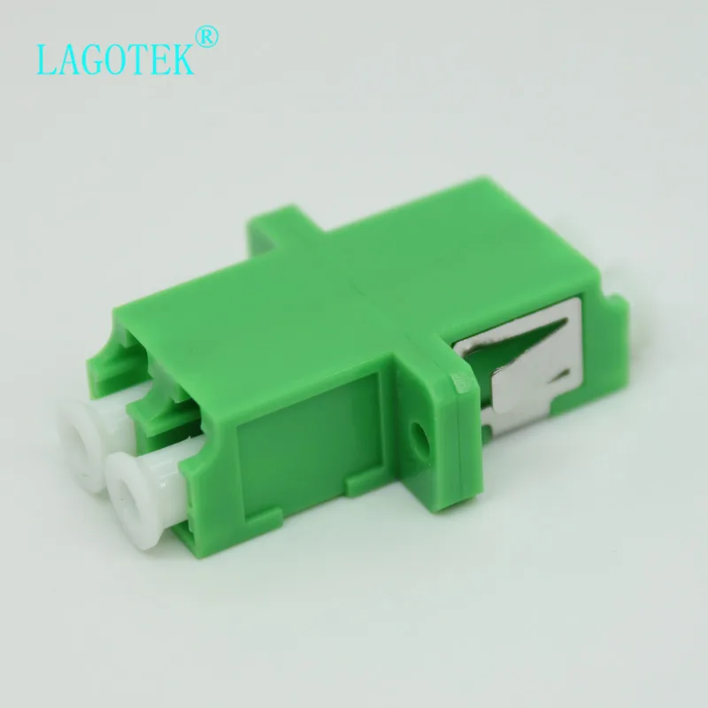 25/50/100/200Pcs LC APC Duplex single-mode Fiber optic Adapter LC Optical fiber coupler LC APC Fiber flange LC connector