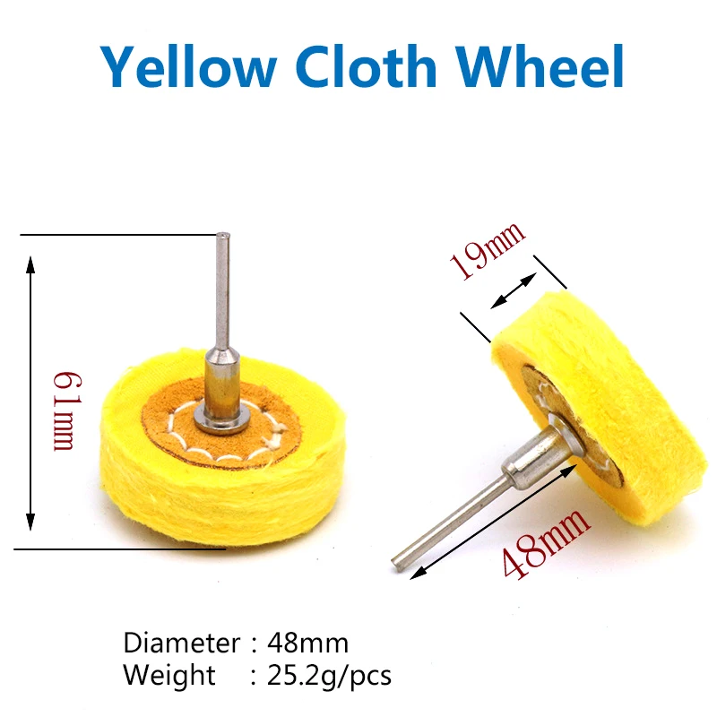1pcs Polishing Polish Buffing Wheel T Type Grinding Head Cloth Dremel Wheel  Grinder Brush For Rotary Abrasive Tools Accessories