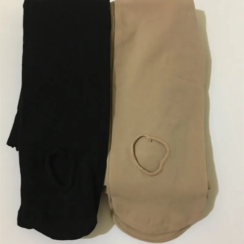 Rusuper meia-calça legging profissional para adultos e crianças, roupa feminina branca com furo, rosa, nude para dança de balé