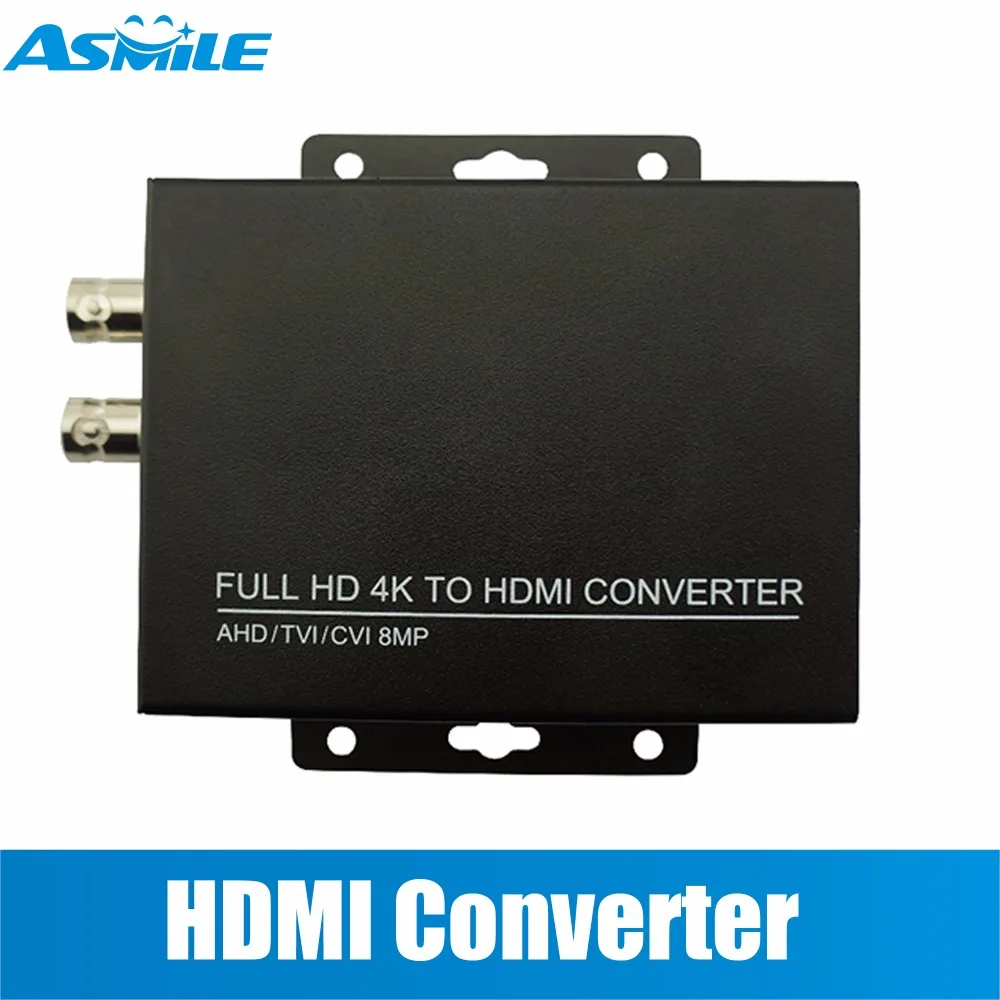 

HD 4K CVI/TVI/AHD+CVBS to HDMI Converter Connect HD Monitor, HD coaxial output and HDMI Input display at the same time