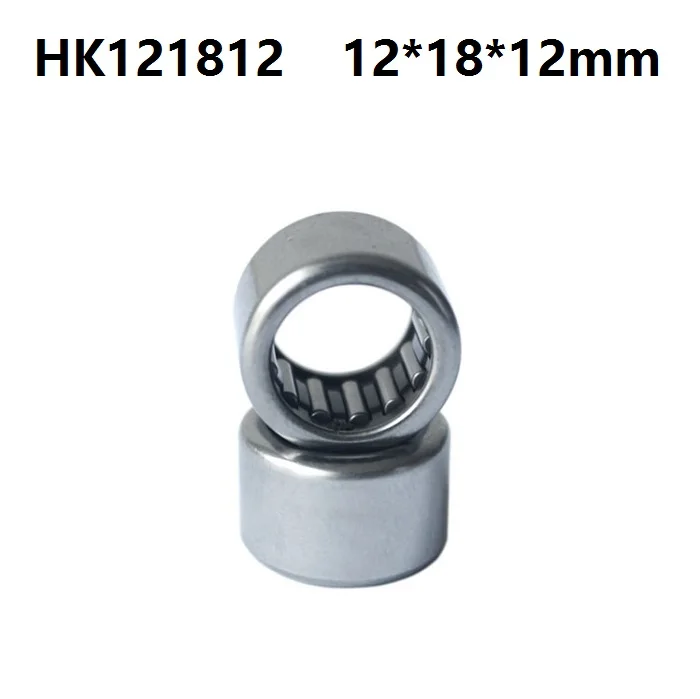 100pcs/lot HK121812 Drawn Cup Type Needle Roller Bearing 12x18x12 mm free shipping high quality