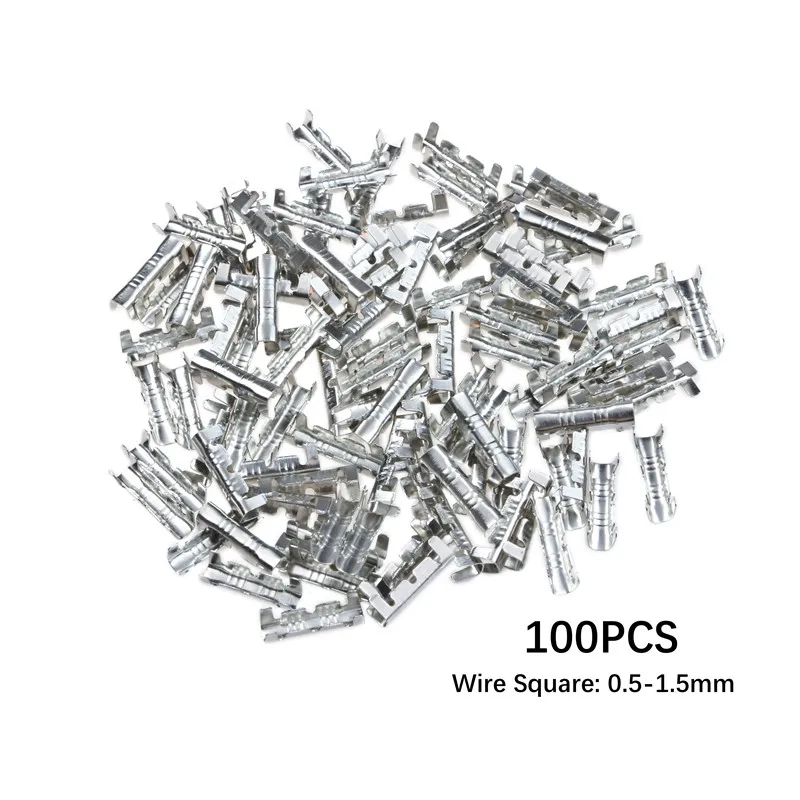 100ชิ้น/เซ็ต U-ประเภทขั้วต่อ Docking Line กดปุ่ม Quick Connect Terminal สายไฟ0.5 To1.5สแควร์