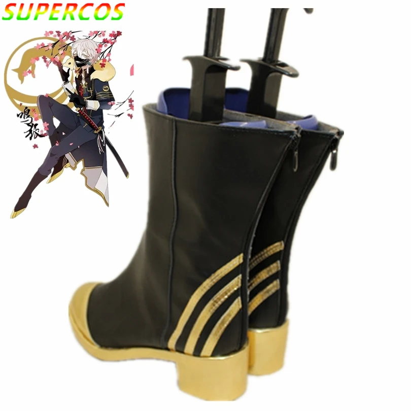 Free shipping! Touken Ranbu Online Nakigitsune Cosplay Shoes Boots Professional Handmade!Perfect custom for you!