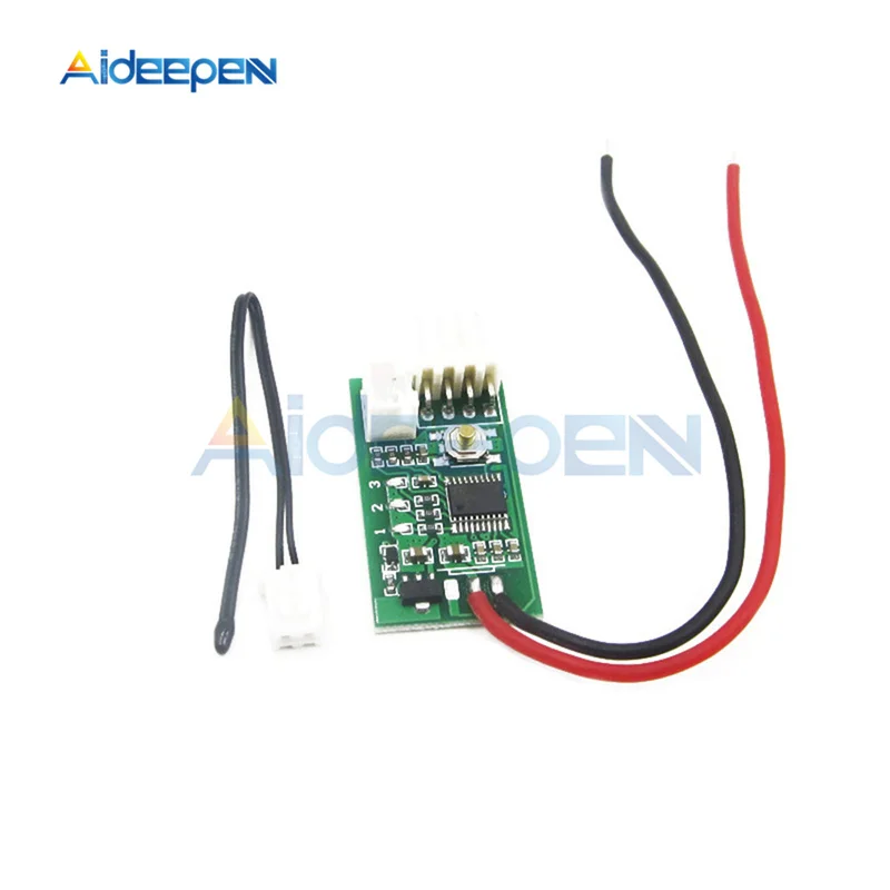 DC 12V PWM 4 Wire Fan Temperature Controller Governor Module Temperature Fan Speed Controller Governor For PC Fan/Alarm STK IC