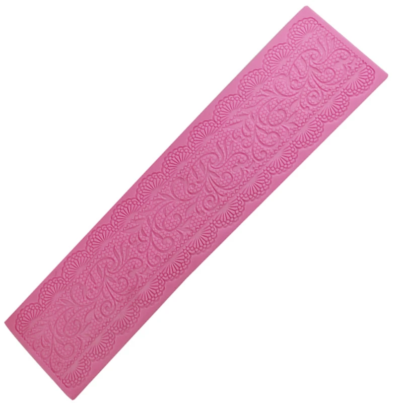 Aomily レースフラワーウェディングケーキシリコーン美しいフラワーレースフォンダンモールドムースシュガークラフトアイシングマットパッドペストリーベーキングツール