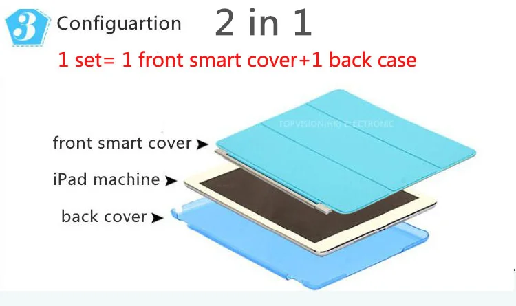 Nice 2 in 1 hard back case+slim thin+magnetic+pu leather smart cover for apple ipad air 2 case 6 cover flip