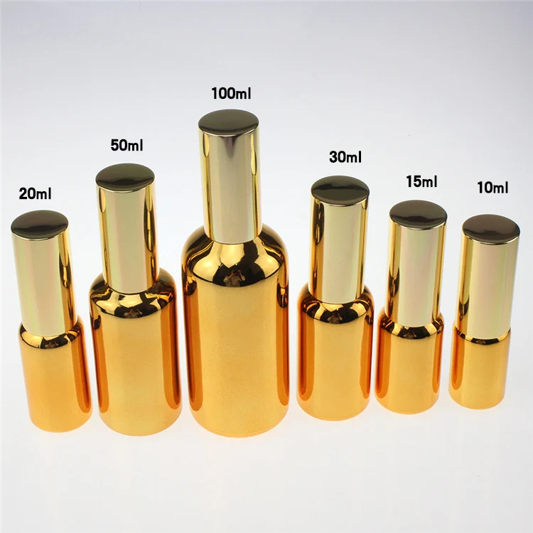 

100pcs 1 ounce unique fine mist glass spray bottle ,30ml empty glass spray paint golden, wholesale 30 ml perfume atomizer bottle