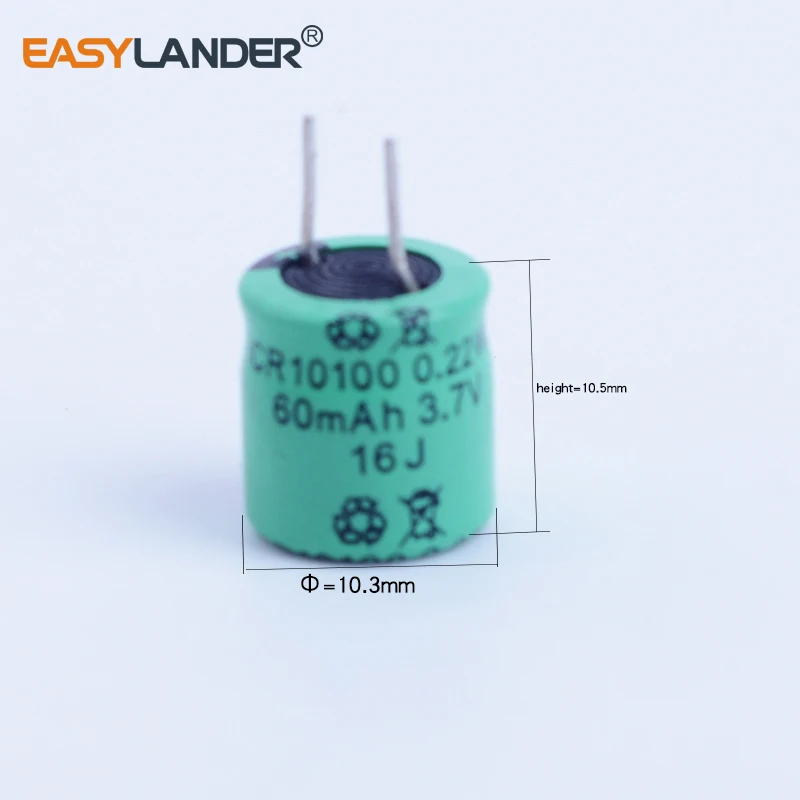 2pcs/Lot Easylander  ICR10100 10100 3.7V 60mAh Li-polymer li ion Battery FOR Sports Bluetooth headset Dedicated battery 1010