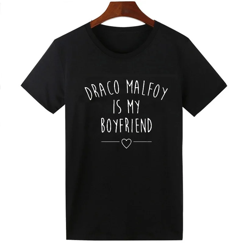 Skuggnas Draco Malfoy Is My Boyfriend  t-shirt 90s women fashion blogger Tee Shirt cute Casual Tumblr Harajuku aesthetic Tops