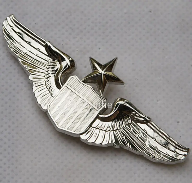 USAF U.S. Air Force Senior Pilot Metal Wing Badge Insignia -US204