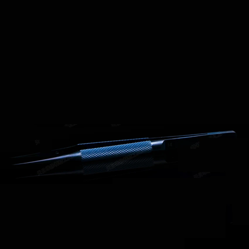 Pinset Lurus atau Siku Pinset Sidik Jari Garis Terbang Aloi Titanium untuk Telepon Kabel Tembaga Jepit Perbaikan Kabel Jumper 0.15MM