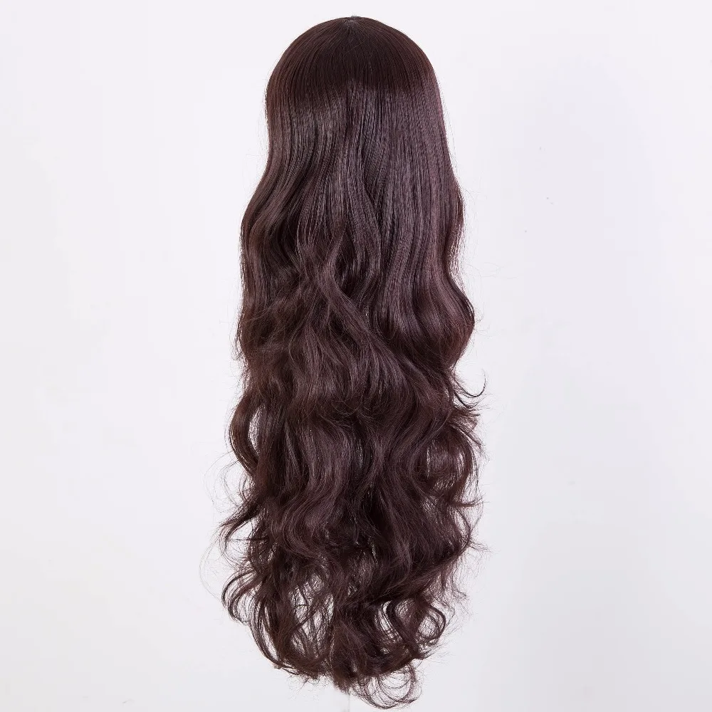 Black Wig Fei-Show Synthetic Heat Resistant Carnival Long Curly Hair Female Women Party Halloween Costume Cosplay Hairpiece