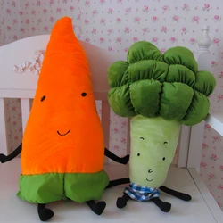 Cute Cartoon Vegetables Plush Toy Creative Carrot Broccoli Plush Pillow Stuffed Soft Toys For Children Kids Birthday Xmas Gift