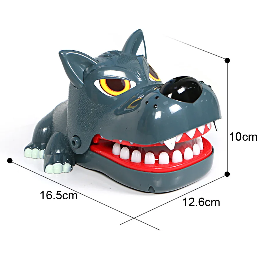 

Large Fierce wolf Mouth Dentist Bite Finger Game Funny Novelty Gag Toy for Kids Children