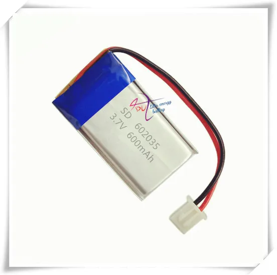 li-po XH2.54 600mAh 602035 3.7V lithium polymer battery stereo speakers massage beauty instrument