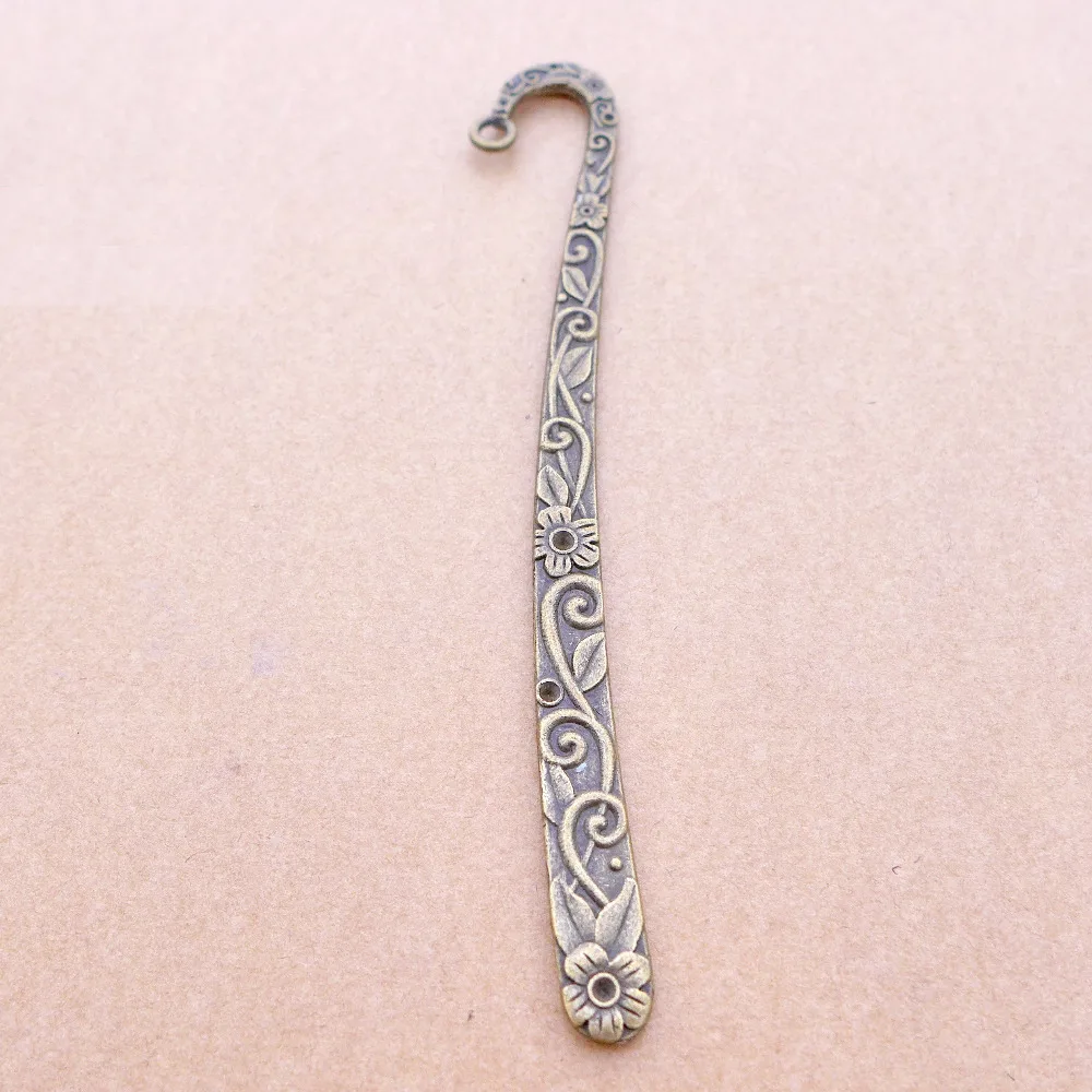Wholesale 10pcs/lot antique bronze bookmark/hair sticker/hairpin shape alloy charm pendant 15 styles for necklaces keyrings ring