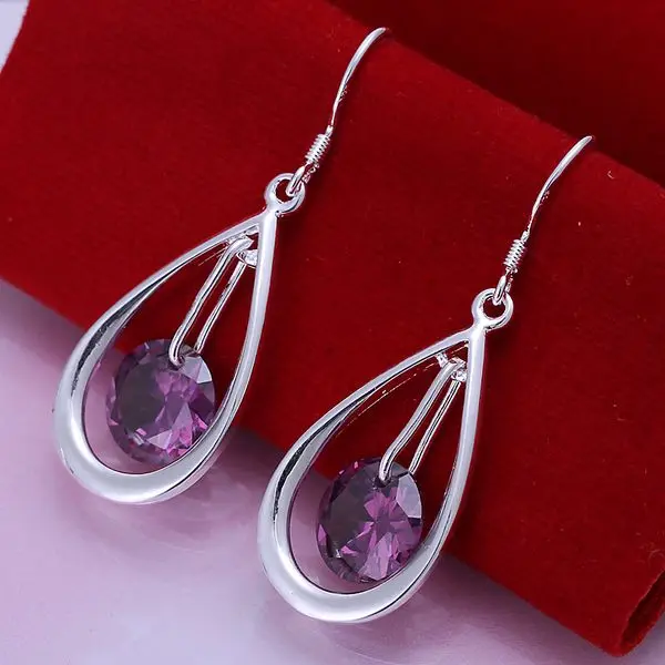 Earrings 925 Silver Earrings 925 Silver Trendy Jewelry Earrings Hanging Waterdrop Jewelry Wholesale Free Shippig cbvz LE183