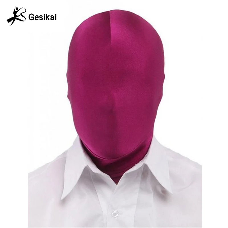 Máscara facial completa para niños y adultos, gorro de licra, Goog View, Zentai, vestido de fiesta, máscara con capucha Unisex para Halloween