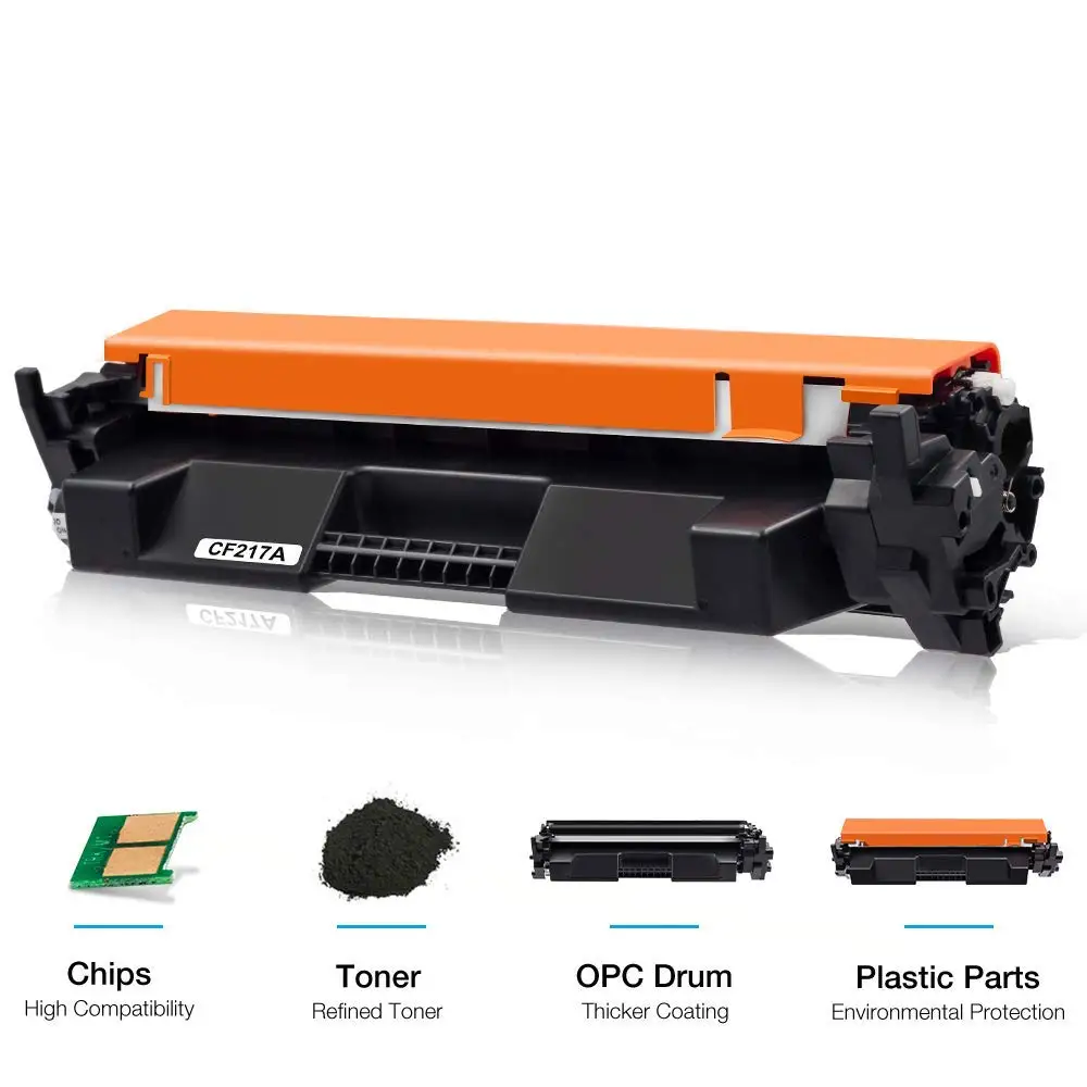 1 Toner compatible with HP 17A CF217A toner cartridge for HP Laserjet Pro M102w M130fw M130fn M130nw M102a M130a Printer,