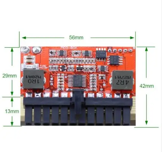 Original DC ATX PSU PICO-BOX Z3-ATX 16V-24V Pico ATX Switch 24pin MINI ITX DC to Car ATX PC Power Supply wide input For Computer