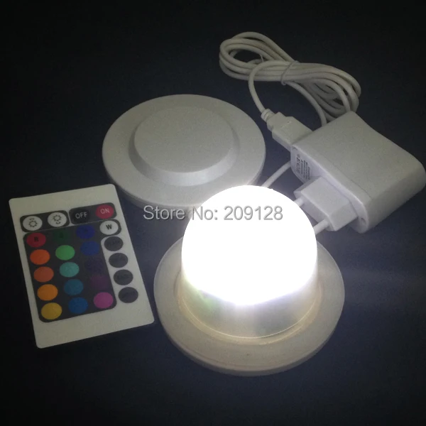 8.5cm Induction charge rechargeable white red yellow ect 16colors have waterproof IP68 led light