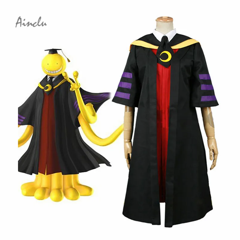 Ainclu Free Shipping Assassination Classroom Class 3-E Teachers Koro-sensei adult costume Cosplay Costume