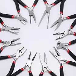 Jewelry Ferronickel Pliers Tools & Equipment Kit Long Needle Round Nose Cutting Wire Pliers for DIY Jewelry Making Accessories