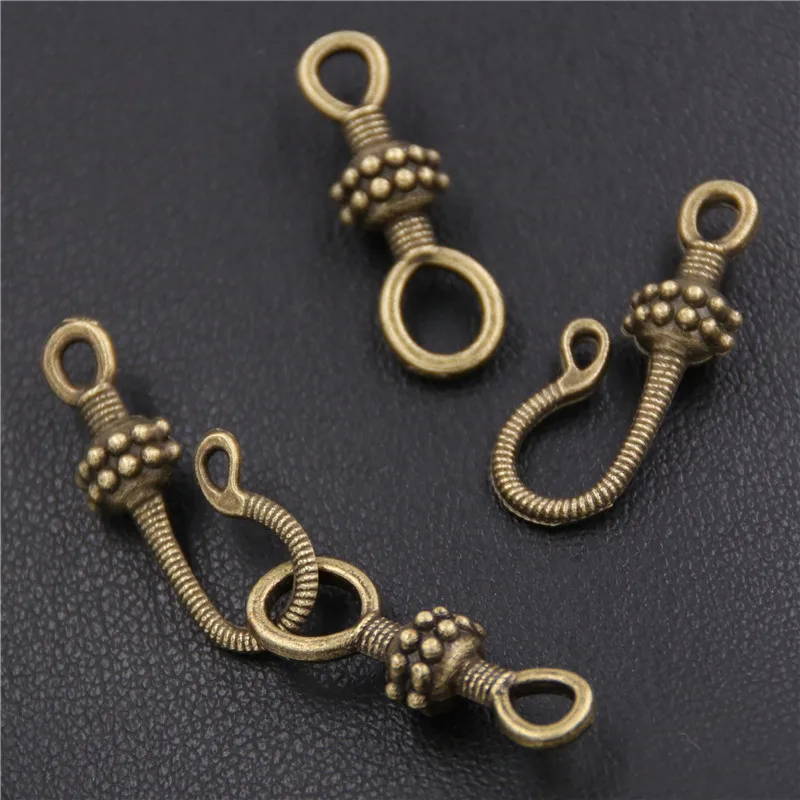 5sets(10pcs) Bronze Zinc Alloy Connector Circle Charms Diy Handmade Jewelry Findings A2308