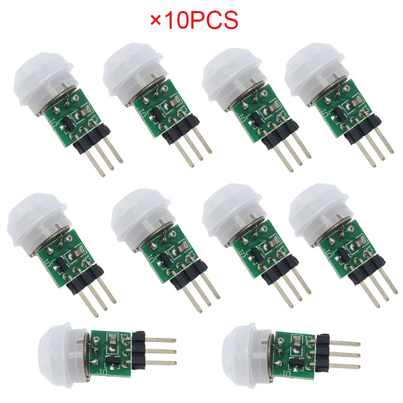 10PCS/lot AM312 pir sensor HC-SR501Adjust Infrared IR Pyroelectric Infrared PIR module Motion Sensor Detector Module for arduino