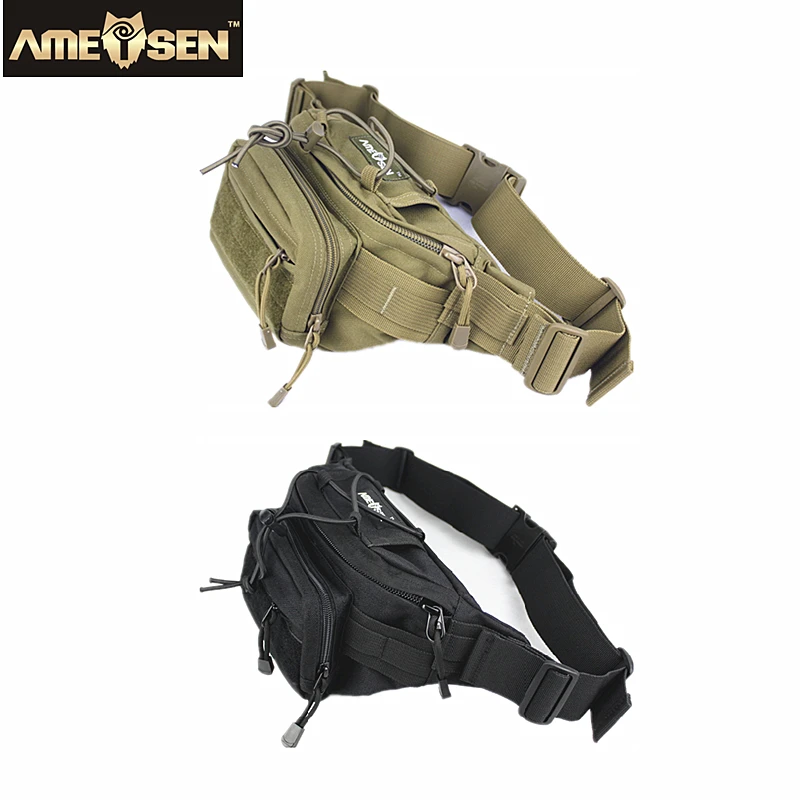 Outdoor Multifunctional Cycling Waist Pack Army Fans Tactical Waist Pack Sport Running Kettle Hunting Waist A4850