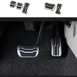 Stainless Steel Car Interior Gas Fuel Pedal Brake Pedals Cover for Ford Focus 2 3 4 MK2 MK3 MK4 2005-2017 Fusion Mondeo EDGE