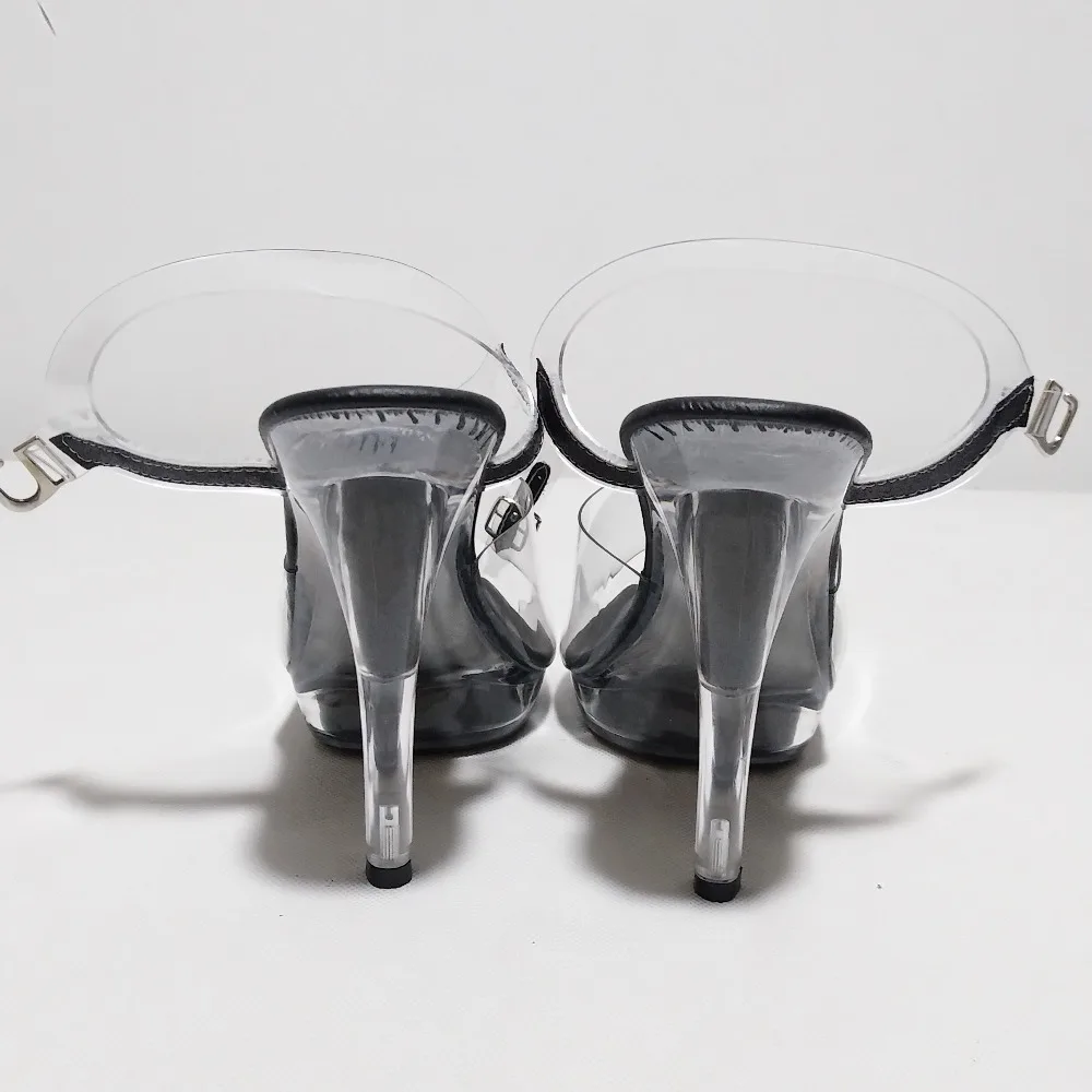 13cm The nightclub sexy spare-bone sandals, and the bride's transparent wedding Dance Shoes take pictures of party shoes