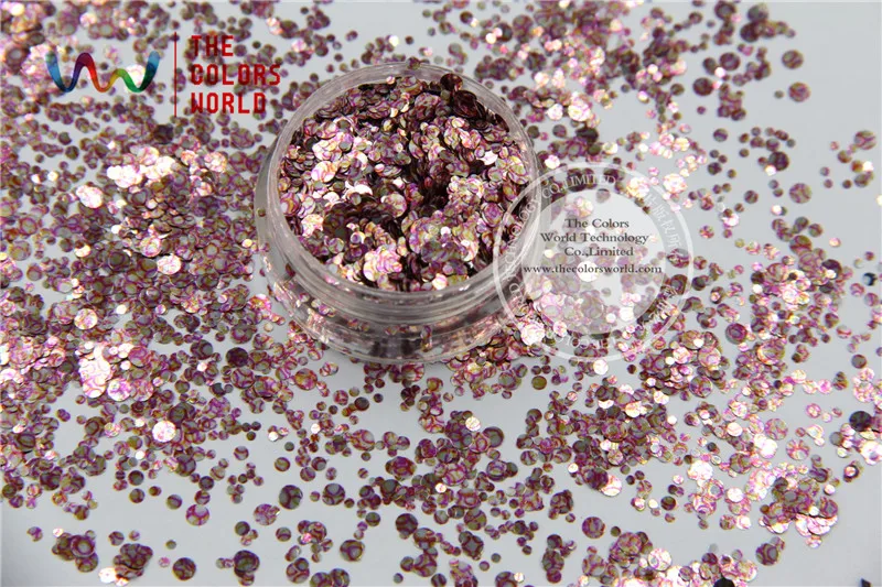 

TCB087-R321 Mix Dot shapes round Glitter for nail art ,nail gel,makeup nail Polish and DIY decoration