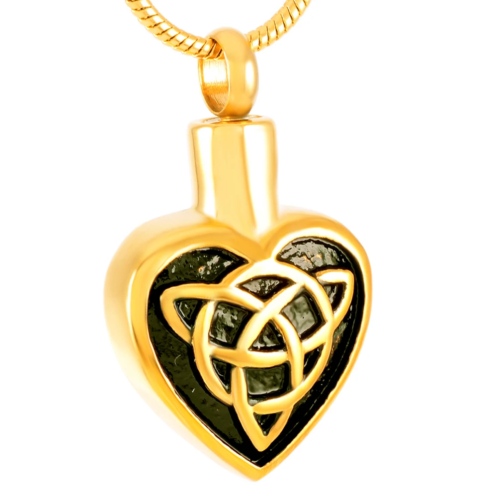 MJD9128 Heart Urn Pendant Cremation Ashes Holder Memorial Ashes Keepsake Jewelry for Loved One