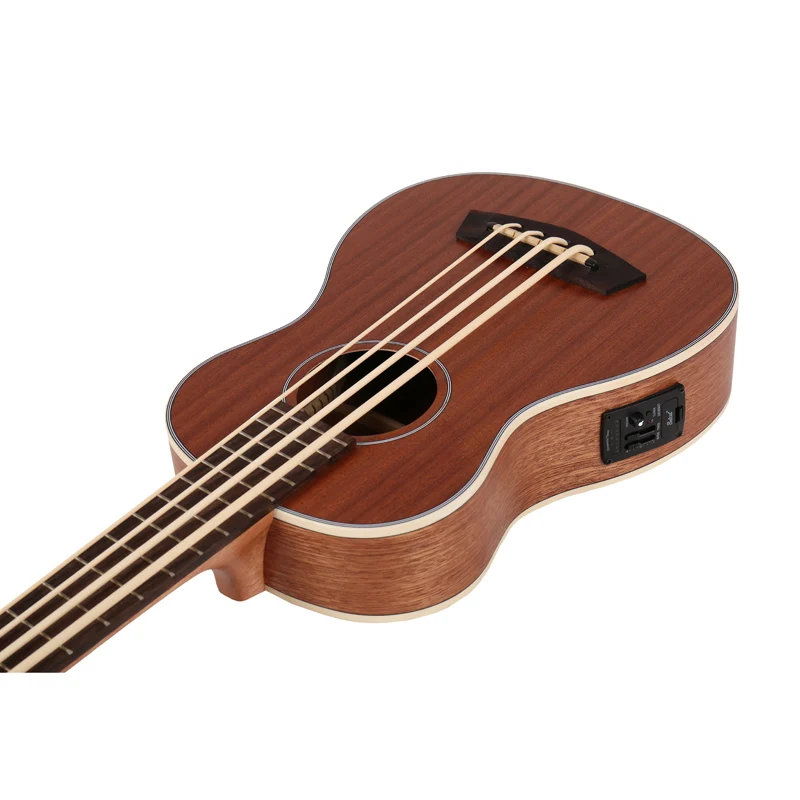 30 inch Wooden Electrical Bass Guitar 4 strings Ukulele Musical Instruments Closed Knob Ukulele Guitarra UB-113