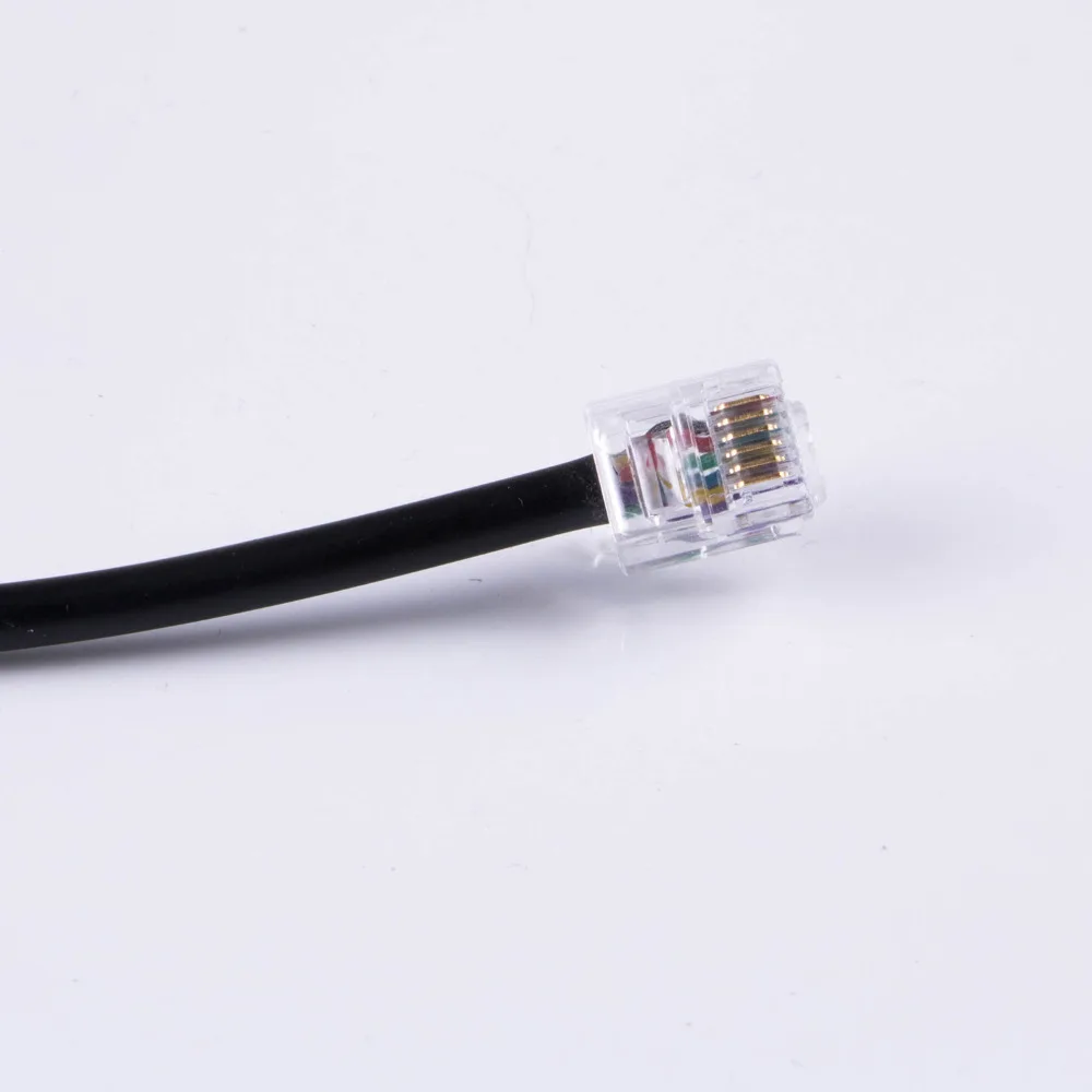 25cm rj12 6p6c telephone female socket to male adapter jumper lan network ethernet bulkhead panel mount extension cable